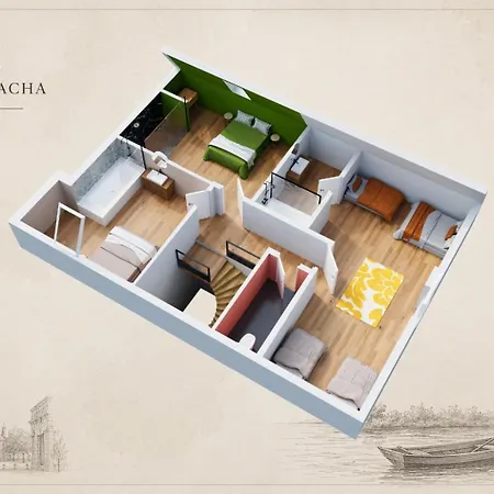 Maison Cacha -13 Personnes Centre Historique - Jacuzzi 圣奥梅尔